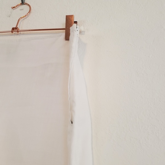 H&M White Skirt - Pretty Layered Flutter Bottom Skirt Size 6 - Picture 14 of 14